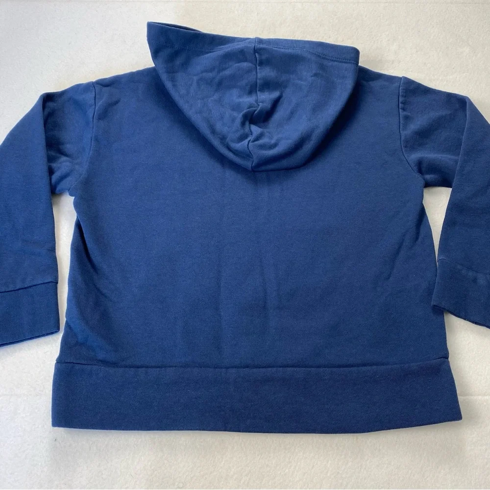 Old Navy Blue Spider Graphic Pullover Hoodie Boys Size 8